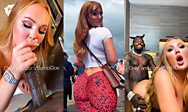 Bambi Doe singando duro con un negro guebon