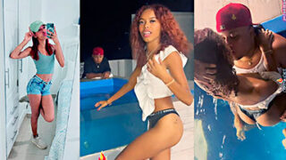 La puta Dominicana Emilie Almonte en un trío muy picante