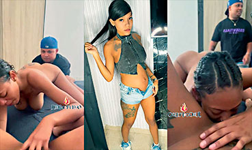 Un Dominicano en trio de sabrosas mamadas de toto y guebo