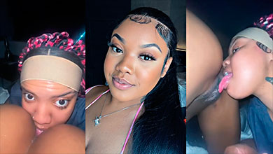 Drippin Velvet mamando muy rico un tremendo toto jugoso