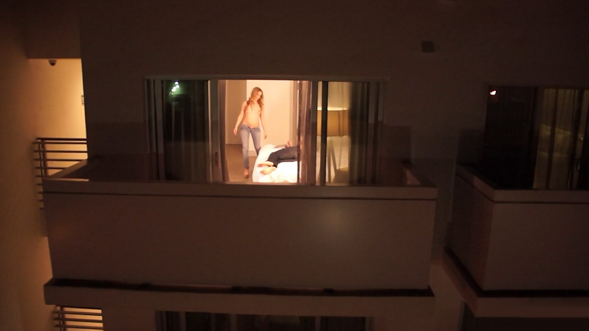 Escena de sexo con cámara drone con una novia infiel