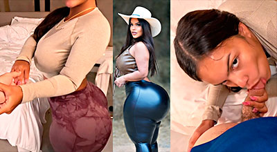 Gracie Bon llega del gym  e invita a su entrenador a singar