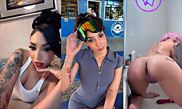 Shuupamela habierta lavandose su bello toto