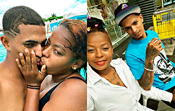 El tipo la golpea en la nalga duro y a ella no le gusto mucho