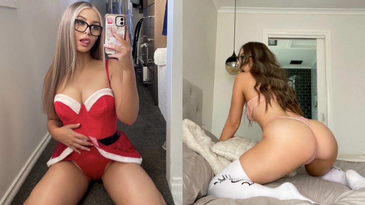 Mikaylah lencería navideña sexy solamente fotos y video